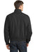 Port Authority J753 Mens Classic Poplin Wind & Water Resistant Full Zip Jacket Black Back