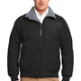 Port Authority Mens Challenger Wind & Water Resistant Full Zip Jacket - True Black/Heather Grey