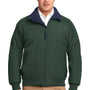 Port Authority Mens Challenger Wind & Water Resistant Full Zip Jacket - True Hunter Green/True Navy Blue
