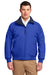 Port Authority J754 Mens Challenger Wind & Water Resistant Full Zip Jacket Royal Blue Front