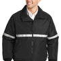 Port Authority Mens Challenger Wind & Water Resistant Full Zip Jacket - True Black