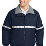 Port Authority Mens Challenger Wind & Water Resistant Full Zip Jacket - True Navy Blue