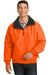 Port Authority J754S Mens Challenger Wind & Water Resistant Full Zip Jacket Safety Orange Front