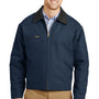 CornerStone Mens Duck Cloth Full Zip Jacket - Navy Blue