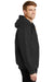 CornerStone J763H Mens Duck Cloth Full Zip Hooded Jacket Black Side