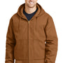 CornerStone Mens Duck Cloth Full Zip Hooded Jacket - Duck Brown