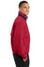 Port Authority J764 Mens Legacy Wind & Water Resistant Full Zip Hooded Jacket Red Side