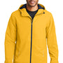 Port Authority Mens Northwest Slicker Waterproof Full Zip Hooded Jacket - Slicker Yellow