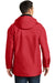 Port Authority J777 Mens 3-in-1 Wind & Water Resistant Full Zip Hooded Jacket Red Back