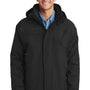 Port Authority Mens Nootka Waterproof Full Zip Hooded Jacket - Black