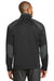Port Authority J794 Mens Wind & Water Resistant Full Zip Jacket Black/Grey Back
