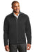 Port Authority J794 Mens Wind & Water Resistant Full Zip Jacket Black/Grey Front