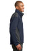 Port Authority J794 Mens Wind & Water Resistant Full Zip Jacket Navy Blue/Grey Side