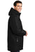 Port Authority J799 Mens Waterproof Full Zip Hooded Jacket Black Side