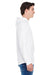 J America JA8228 Mens Game Day Jersey Hooded Sweatshirt Hoodie White Side