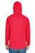 J America JA8228 Mens Game Day Jersey Hooded Sweatshirt Hoodie Red Back