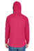J America JA8228 Mens Game Day Jersey Hooded Sweatshirt Hoodie Wildberry Pink Back