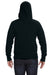 J America JA8231 Mens Sport Lace Jersey Hooded Sweatshirt Hoodie Black Back