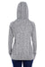 J America JA8616 Womens Cosmic Fleece Hooded Sweatshirt Hoodie Charcoal Grey/Black Back