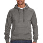 J America Mens Cloud Fleece Hooded Sweatshirt Hoodie - Heather Charcoal Grey - Closeout