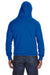 J America JA8620 Mens Cloud Fleece Hooded Sweatshirt Hoodie Royal Blue Back