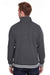 J America JA8650 Mens Relay Fleece 1/4 Zip Sweatshirt Black Back