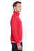 J America JA8650 Mens Relay Fleece 1/4 Zip Sweatshirt Red Side