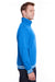 J America JA8650 Mens Relay Fleece 1/4 Zip Sweatshirt Royal Blue Side