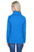 J America JA8653 Womens Relay Sueded Fleece Cowl Neck Sweatshirt Royal Blue Back