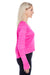 J America JA8663 Womens Odyssey Fleece Crewneck Sweatshirt Passion Pink Side