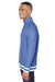 J America JA8703 Mens Peppered Fleece 1/4 Zip Sweatshirt Royal Blue Side