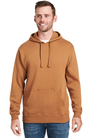 J America JA8815/8815 Mens Tailgate Fleece Hooded Sweatshirt Hoodie Copper Front