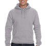 J America Mens Premium Fleece Hooded Sweatshirt Hoodie - Oxford Grey