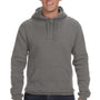J America Mens Premium Fleece Hooded Sweatshirt Hoodie - Heather Charcoal Grey