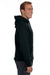 J America JA8824 Mens Premium Fleece Hooded Sweatshirt Hoodie Black Side