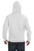 J America JA8824 Mens Premium Fleece Hooded Sweatshirt Hoodie Ash Grey Back