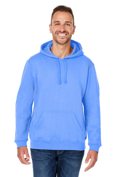 J America JA8824/8824 Mens Premium Fleece Hooded Sweatshirt Hoodie Carolina Blue Front