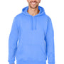J America Mens Premium Fleece Hooded Sweatshirt Hoodie - Carolina Blue