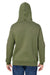 J America JA8824/8824 Mens Premium Fleece Hooded Sweatshirt Hoodie Military Green Back