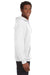 J America JA8830 Mens Sport Lace Hooded Sweatshirt Hoodie White Side