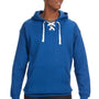 J America Mens Sport Lace Hooded Sweatshirt Hoodie - Royal Blue