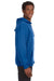 J America JA8830 Mens Sport Lace Hooded Sweatshirt Hoodie Royal Blue Side