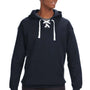 J America Mens Sport Lace Hooded Sweatshirt Hoodie - Navy Blue - Closeout