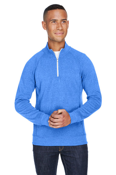 J America JA8869 Mens Fleece 1/4 Zip Sweatshirt Royal Blue Front