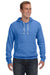 J America JA8871 Mens Fleece Hooded Sweatshirt Hoodie Royal Blue Front