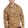 J America Mens Fleece Hooded Sweatshirt Hoodie - Leopard
