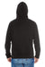J America JA8872 Mens Fleece Full Zip Hooded Sweatshirt Hoodie Solid Black Back