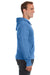 J America JA8872 Mens Fleece Full Zip Hooded Sweatshirt Hoodie Royal Blue Side