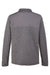 J America JA8889 Mens Quilted Jersey Button Down Shirt Jacket Heather Charcoal Grey Flat Back
