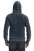J America JA8915 Mens Vintage Zen Burnout Fleece Hooded Sweatshirt Hoodie Navy Blue Back